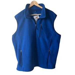NWT L.L.Bean Men's Blue Sweater Fleece Vest, Size: XXL